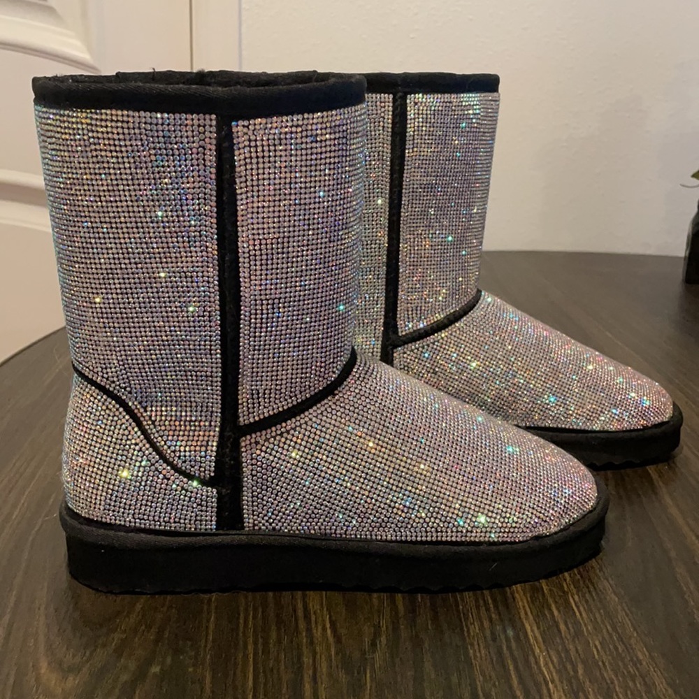 Rhinestone Faux Uggs